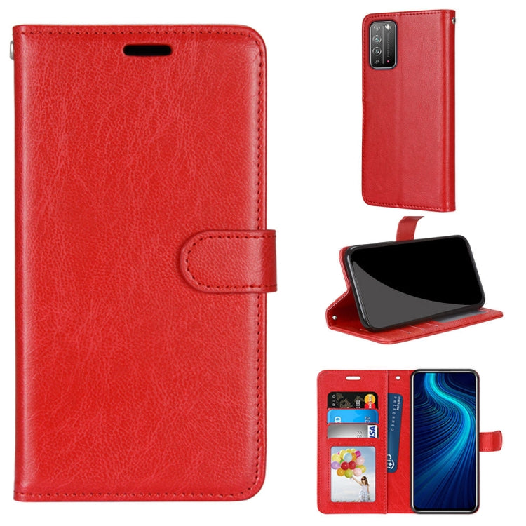 For Huawei Honor X10 & X10 Pro Pure Color Horizontal Flip PU Leather Case with Holder & Card Slots & Wallet & Photo Frame