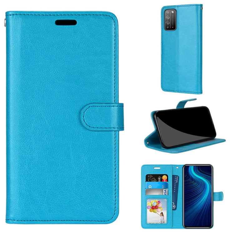 For Huawei Honor X10 & X10 Pro Pure Color Horizontal Flip PU Leather Case with Holder & Card Slots & Wallet & Photo Frame