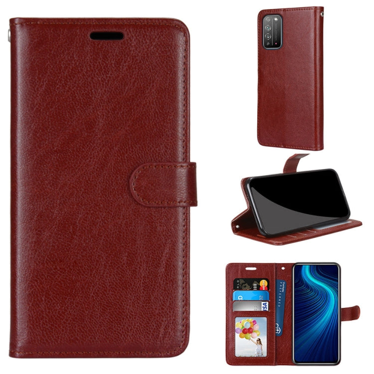 For Huawei Honor X10 & X10 Pro Pure Color Horizontal Flip PU Leather Case with Holder & Card Slots & Wallet & Photo Frame