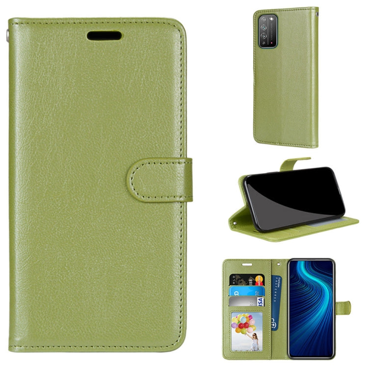 For Huawei Honor X10 & X10 Pro Pure Color Horizontal Flip PU Leather Case with Holder & Card Slots & Wallet & Photo Frame