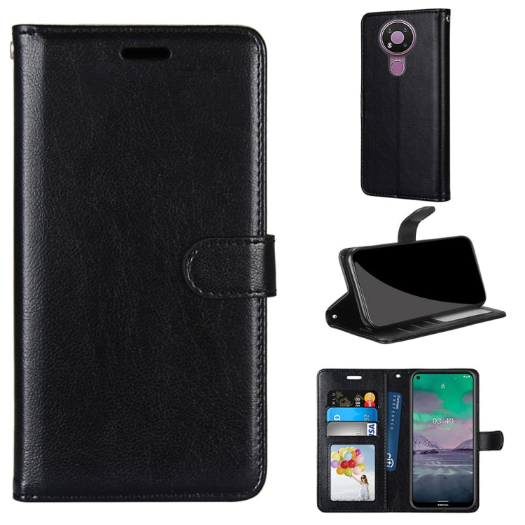 For Nokia 3.4 Pure Color Horizontal Flip PU Leather Case with Holder & Card Slots & Wallet & Photo Frame