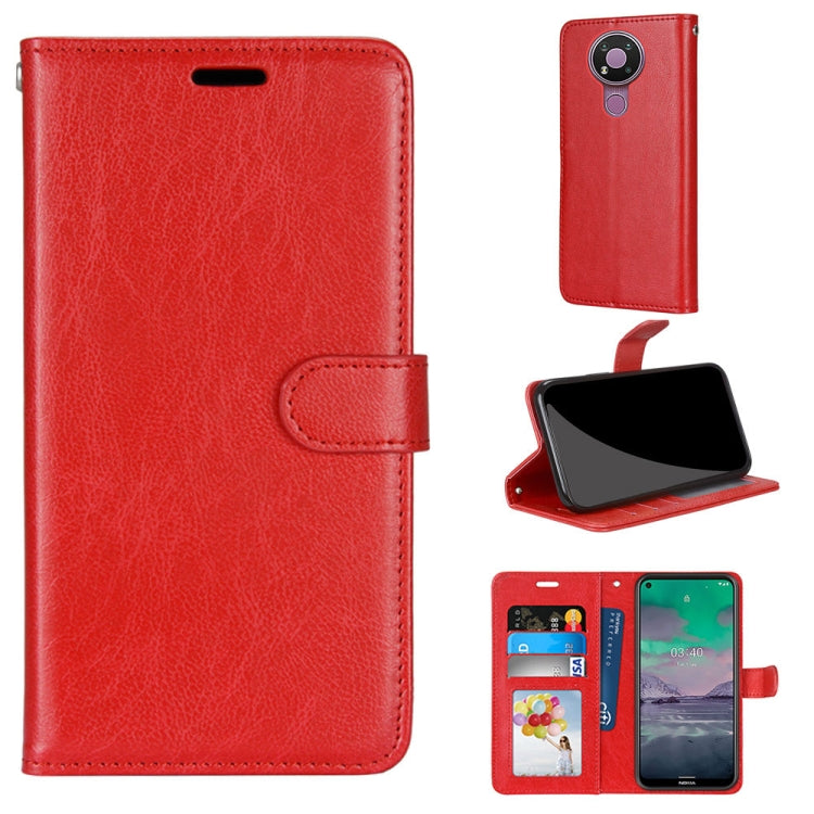 For Nokia 3.4 Pure Color Horizontal Flip PU Leather Case with Holder & Card Slots & Wallet & Photo Frame