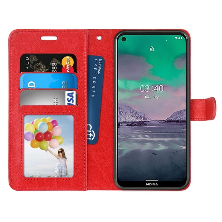 For Nokia 3.4 Pure Color Horizontal Flip PU Leather Case with Holder & Card Slots & Wallet & Photo Frame