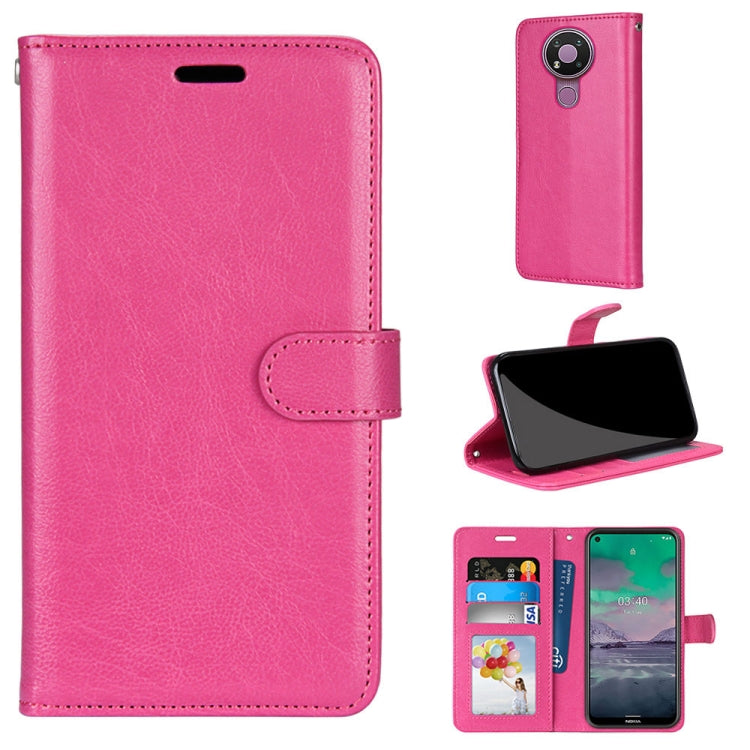 For Nokia 3.4 Pure Color Horizontal Flip PU Leather Case with Holder & Card Slots & Wallet & Photo Frame