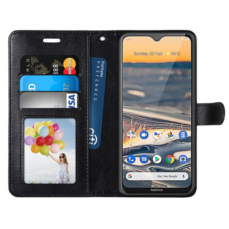 For Nokia 5.3 Pure Color Horizontal Flip PU Leather Case with Holder & Card Slots & Wallet & Photo Frame