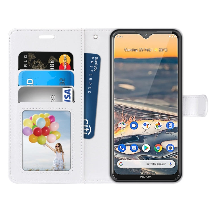 For Nokia 5.3 Pure Color Horizontal Flip PU Leather Case with Holder & Card Slots & Wallet & Photo Frame