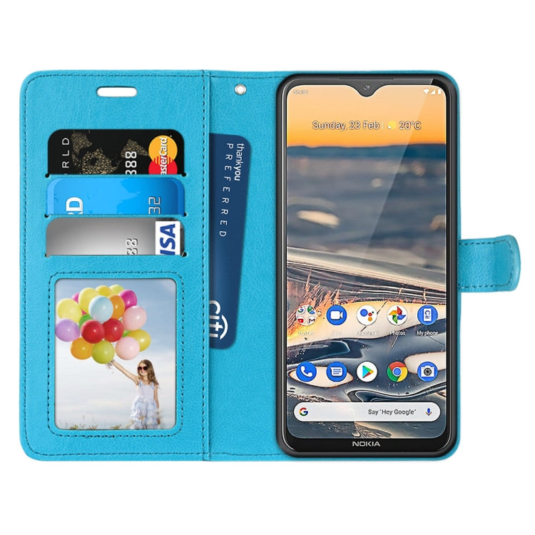 For Nokia 5.3 Pure Color Horizontal Flip PU Leather Case with Holder & Card Slots & Wallet & Photo Frame