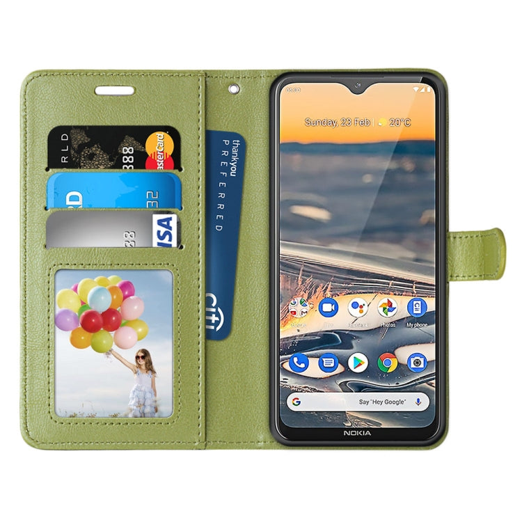 For Nokia 5.3 Pure Color Horizontal Flip PU Leather Case with Holder & Card Slots & Wallet & Photo Frame