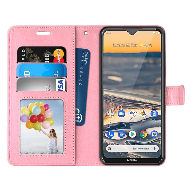 For Nokia 5.3 Pure Color Horizontal Flip PU Leather Case with Holder & Card Slots & Wallet & Photo Frame