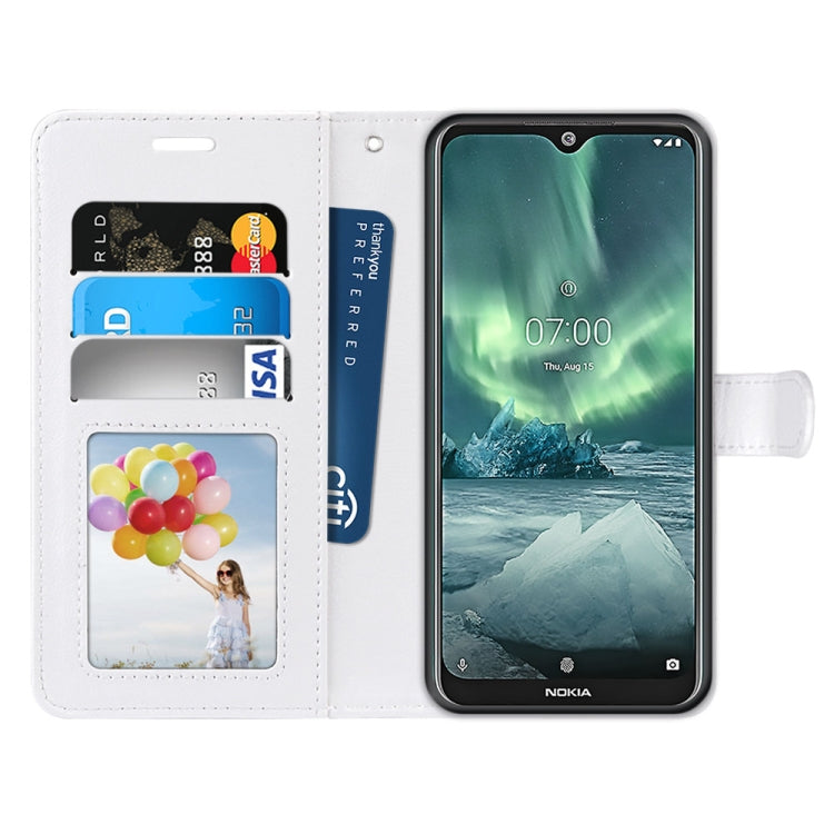 For Nokia 7.2 Pure Color Horizontal Flip PU Leather Case with Holder & Card Slots & Wallet & Photo Frame