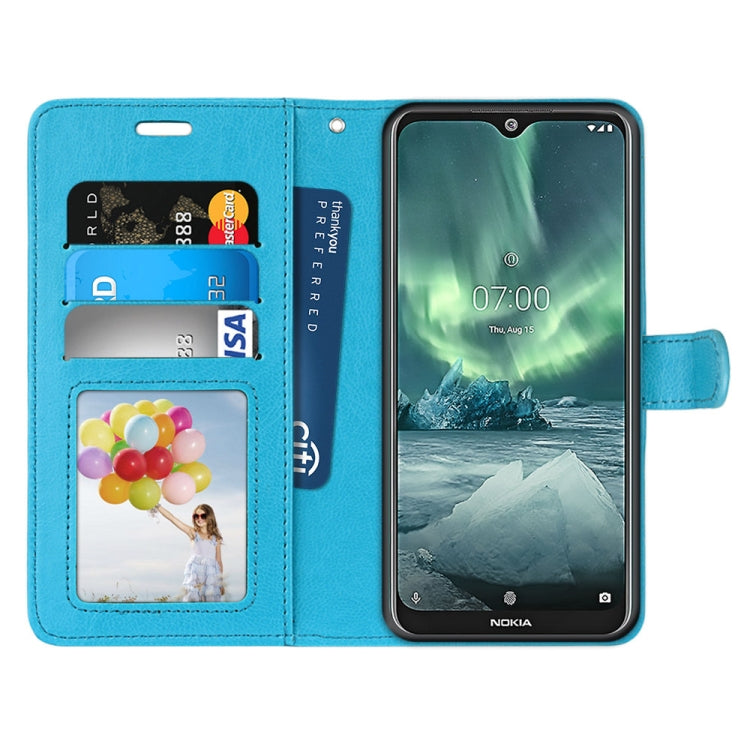 For Nokia 7.2 Pure Color Horizontal Flip PU Leather Case with Holder & Card Slots & Wallet & Photo Frame