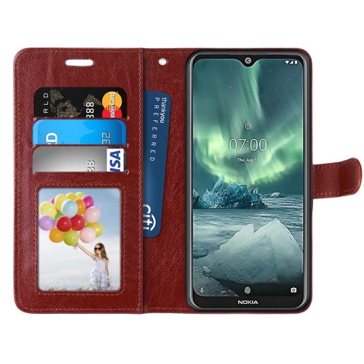 For Nokia 7.2 Pure Color Horizontal Flip PU Leather Case with Holder & Card Slots & Wallet & Photo Frame