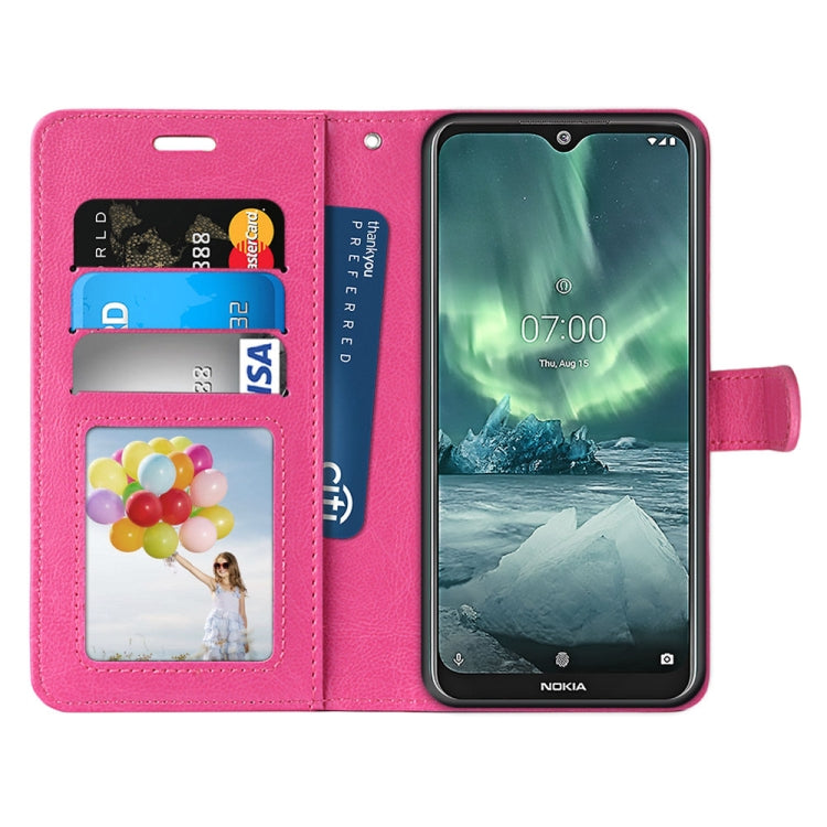 For Nokia 7.2 Pure Color Horizontal Flip PU Leather Case with Holder & Card Slots & Wallet & Photo Frame