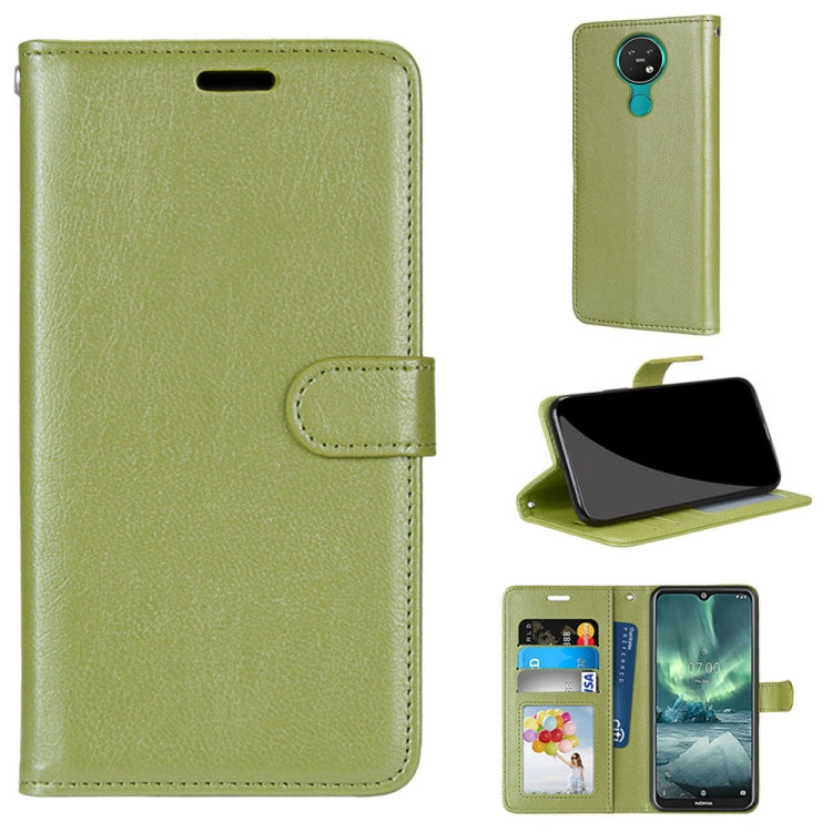 For Nokia 7.2 Pure Color Horizontal Flip PU Leather Case with Holder & Card Slots & Wallet & Photo Frame