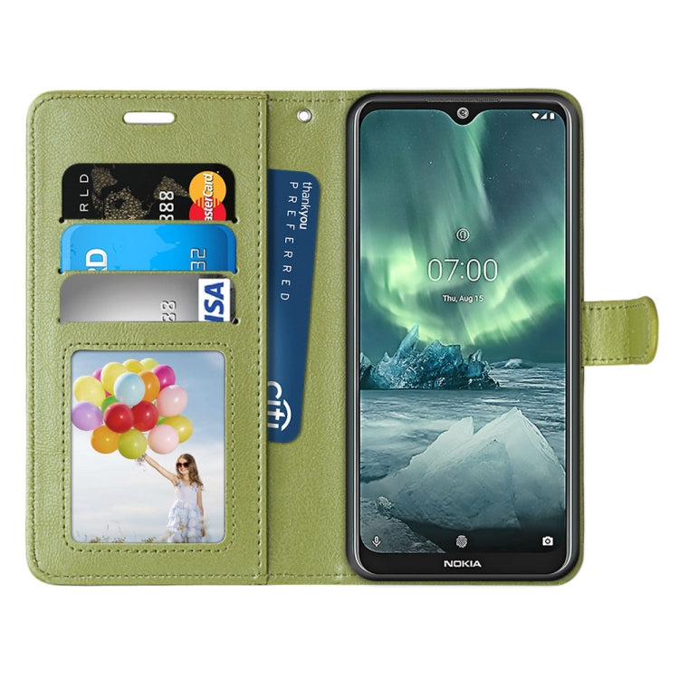 For Nokia 7.2 Pure Color Horizontal Flip PU Leather Case with Holder & Card Slots & Wallet & Photo Frame