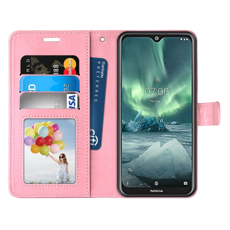 For Nokia 7.2 Pure Color Horizontal Flip PU Leather Case with Holder & Card Slots & Wallet & Photo Frame