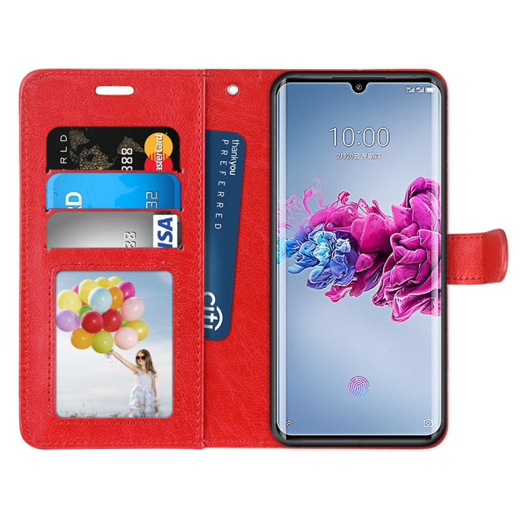 For ZTE Axon 11 5G Pure Color Horizontal Flip PU Leather Case with Holder & Card Slots & Wallet & Photo Frame
