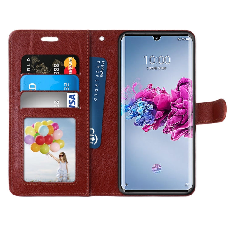 For ZTE Axon 11 5G Pure Color Horizontal Flip PU Leather Case with Holder & Card Slots & Wallet & Photo Frame