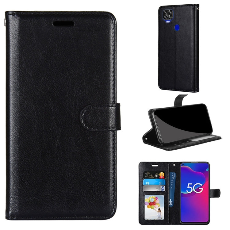 For ZTE Axon 11 SE 5G Pure Color Horizontal Flip PU Leather Case with Holder & Card Slots & Wallet & Photo Frame