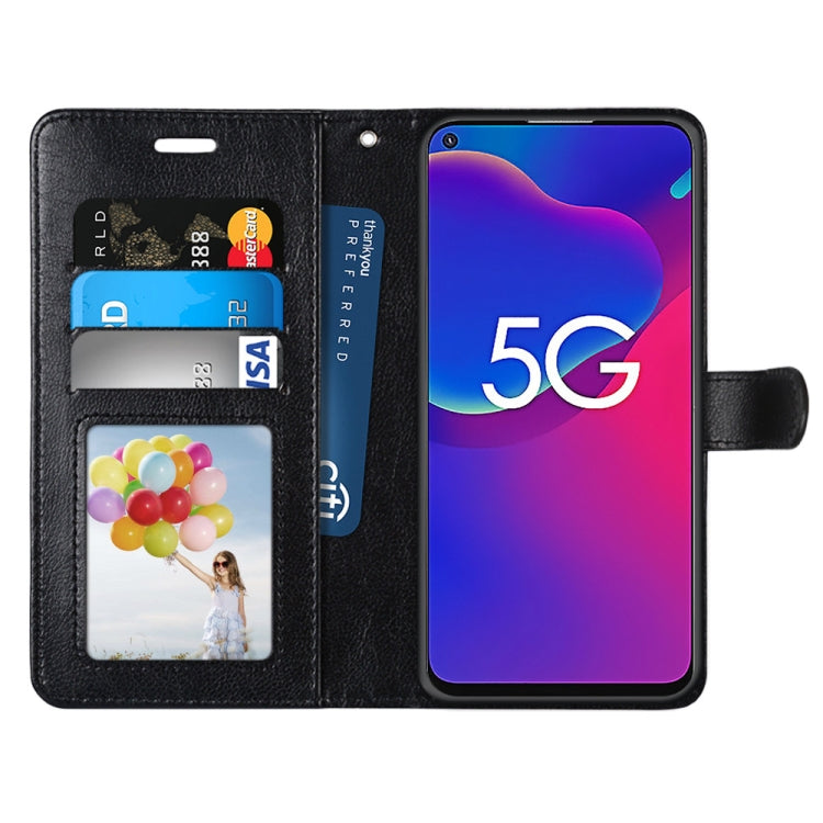 For ZTE Axon 11 SE 5G Pure Color Horizontal Flip PU Leather Case with Holder & Card Slots & Wallet & Photo Frame