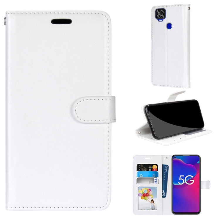 For ZTE Axon 11 SE 5G Pure Color Horizontal Flip PU Leather Case with Holder & Card Slots & Wallet & Photo Frame