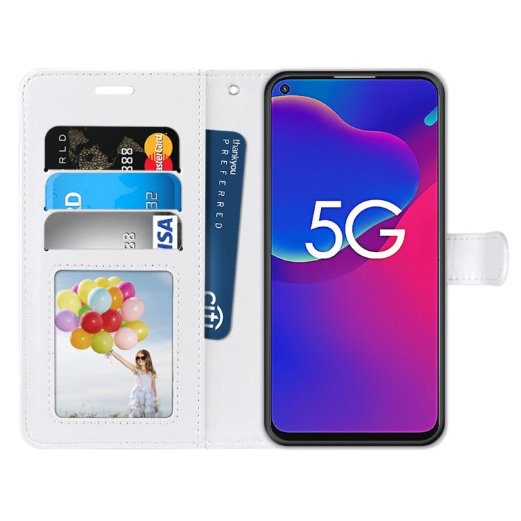 For ZTE Axon 11 SE 5G Pure Color Horizontal Flip PU Leather Case with Holder & Card Slots & Wallet & Photo Frame