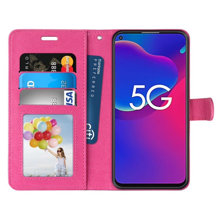 For ZTE Axon 11 SE 5G Pure Color Horizontal Flip PU Leather Case with Holder & Card Slots & Wallet & Photo Frame