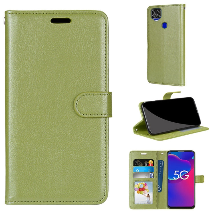 For ZTE Axon 11 SE 5G Pure Color Horizontal Flip PU Leather Case with Holder & Card Slots & Wallet & Photo Frame