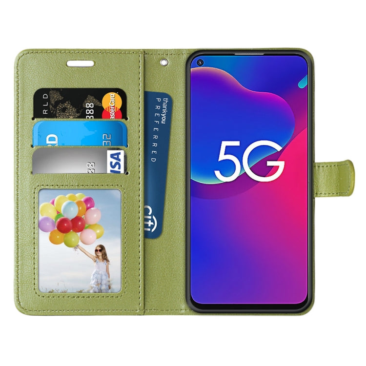 For ZTE Axon 11 SE 5G Pure Color Horizontal Flip PU Leather Case with Holder & Card Slots & Wallet & Photo Frame