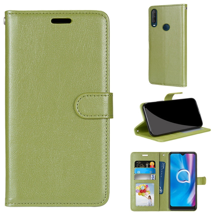 For Alcatel 1SE 2020 Pure Color Horizontal Flip PU Leather Case with Holder & Card Slots & Wallet & Photo Frame