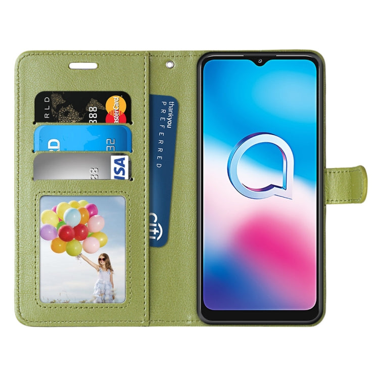 For Alcatel 3X (2020) Pure Color Horizontal Flip PU Leather Case with Holder & Card Slots & Wallet & Photo Frame