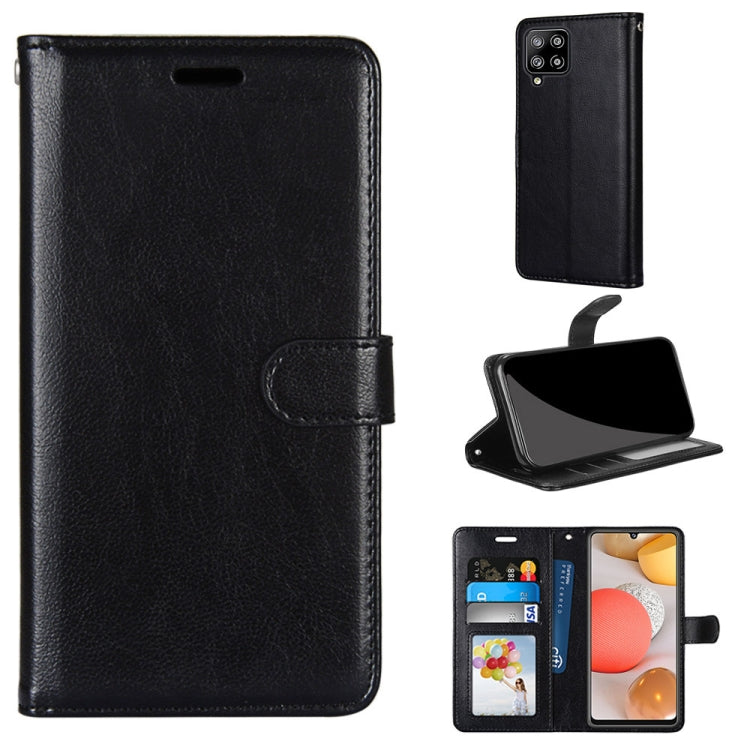 For Samsung Galaxy A42 5G Pure Color Horizontal Flip PU Leather Case with Holder & Card Slots & Wallet & Photo Frame