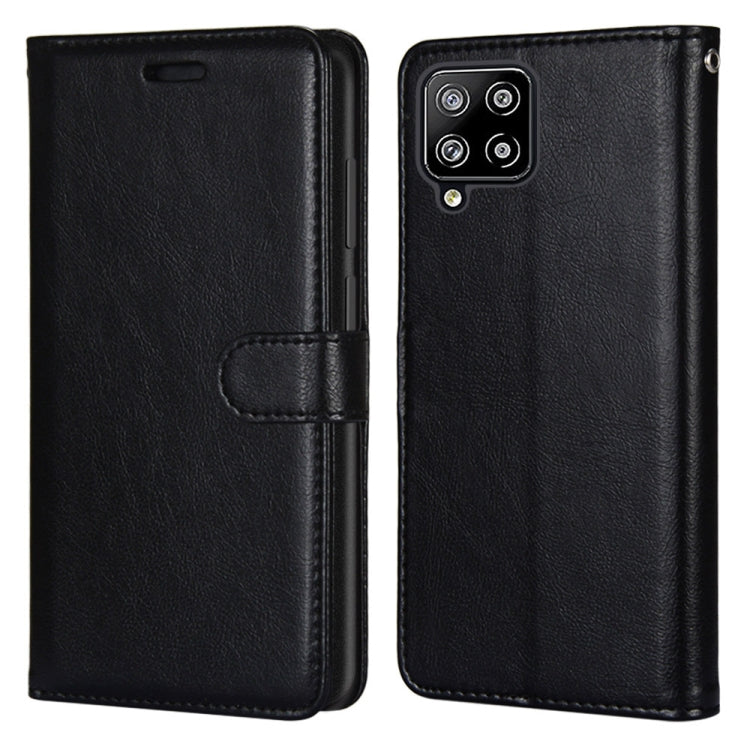 For Samsung Galaxy A42 5G Pure Color Horizontal Flip PU Leather Case with Holder & Card Slots & Wallet & Photo Frame