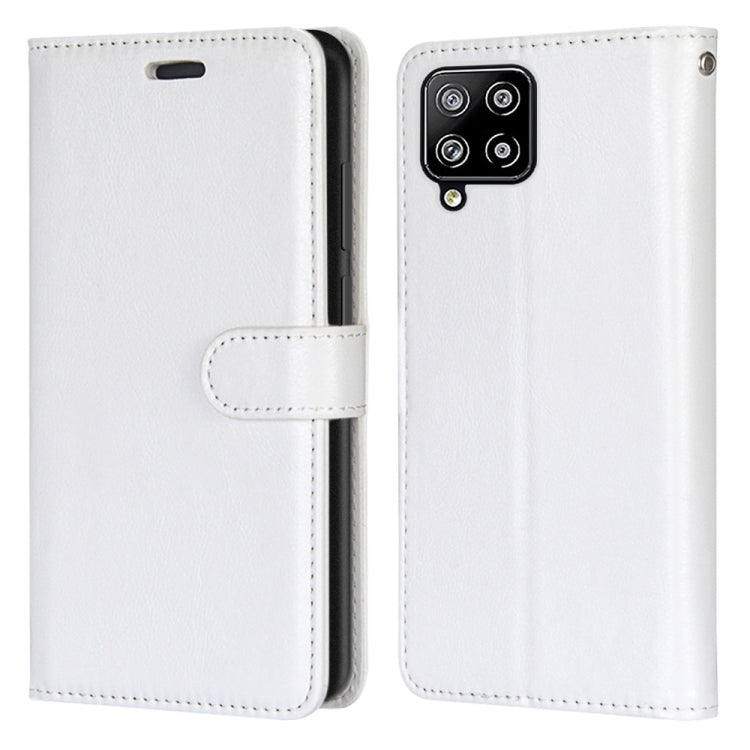 For Samsung Galaxy A42 5G Pure Color Horizontal Flip PU Leather Case with Holder & Card Slots & Wallet & Photo Frame