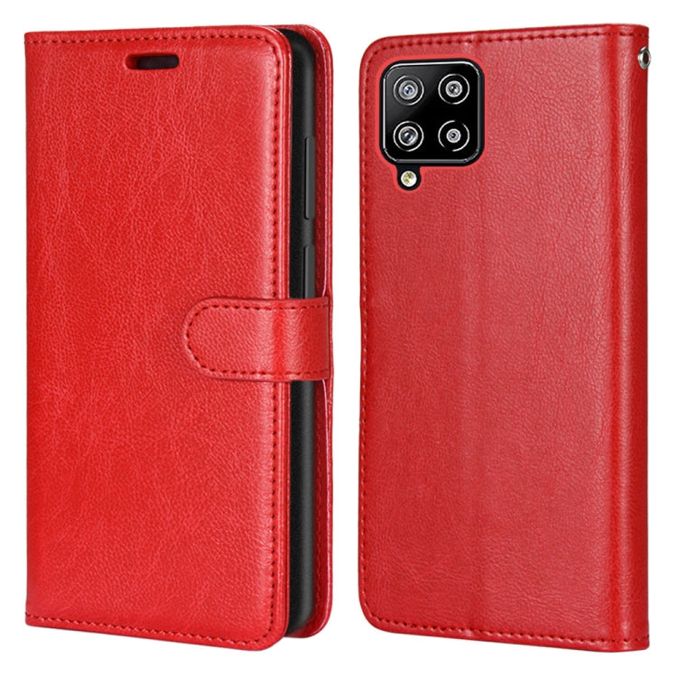 For Samsung Galaxy A42 5G Pure Color Horizontal Flip PU Leather Case with Holder & Card Slots & Wallet & Photo Frame