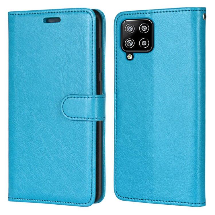 For Samsung Galaxy A42 5G Pure Color Horizontal Flip PU Leather Case with Holder & Card Slots & Wallet & Photo Frame