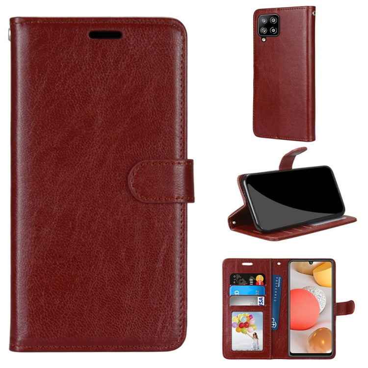 For Samsung Galaxy A42 5G Pure Color Horizontal Flip PU Leather Case with Holder & Card Slots & Wallet & Photo Frame