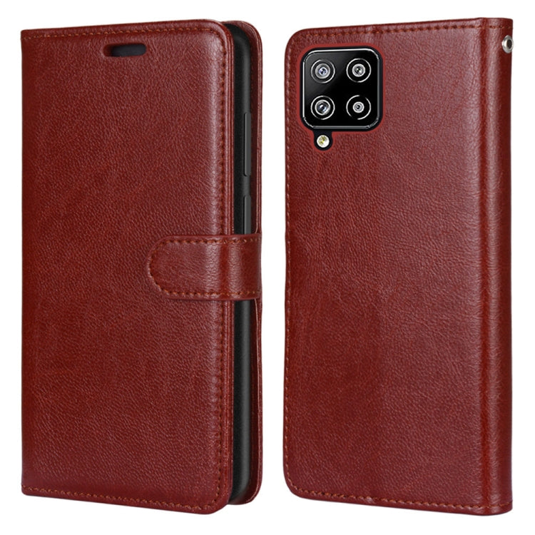 For Samsung Galaxy A42 5G Pure Color Horizontal Flip PU Leather Case with Holder & Card Slots & Wallet & Photo Frame