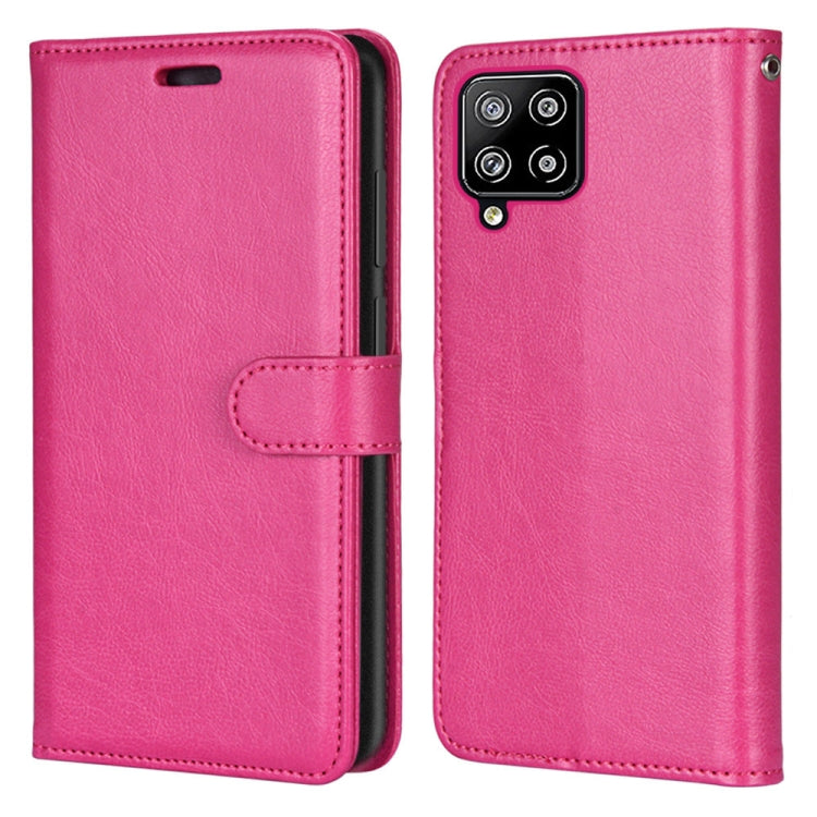 For Samsung Galaxy A42 5G Pure Color Horizontal Flip PU Leather Case with Holder & Card Slots & Wallet & Photo Frame