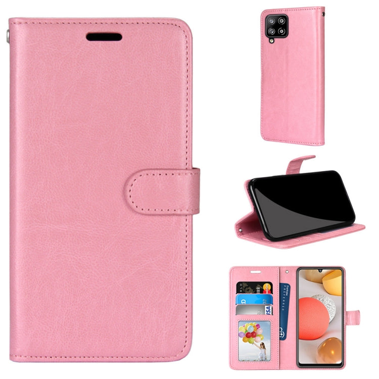 For Samsung Galaxy A42 5G Pure Color Horizontal Flip PU Leather Case with Holder & Card Slots & Wallet & Photo Frame