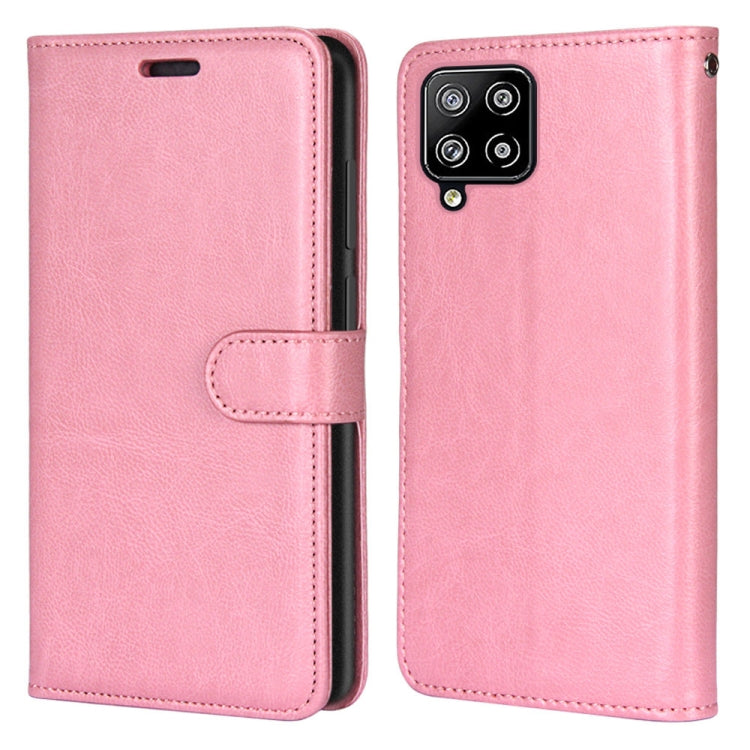For Samsung Galaxy A42 5G Pure Color Horizontal Flip PU Leather Case with Holder & Card Slots & Wallet & Photo Frame