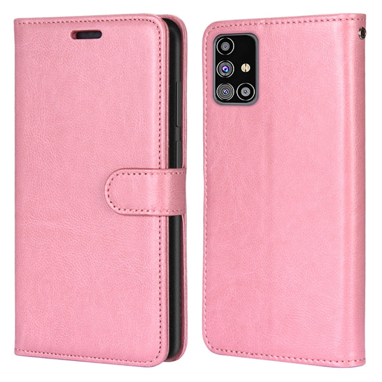 For Samsung Galaxy M31s Pure Color Horizontal Flip PU Leather Case with Holder & Card Slots & Wallet & Photo Frame