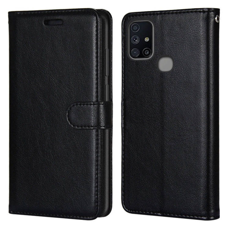 For Samsung Galaxy M51 Pure Color Horizontal Flip PU Leather Case with Holder & Card Slots & Wallet & Photo Frame