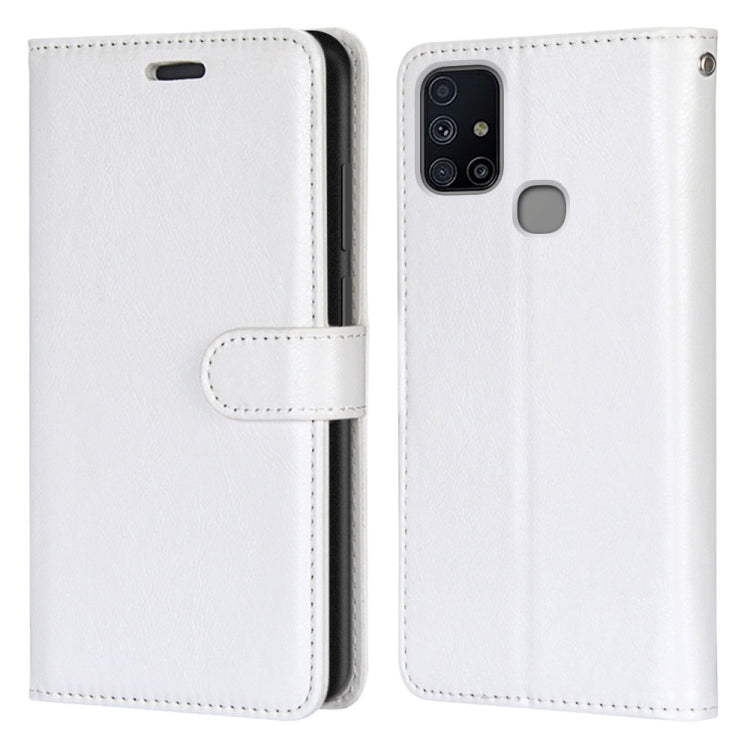For Samsung Galaxy M51 Pure Color Horizontal Flip PU Leather Case with Holder & Card Slots & Wallet & Photo Frame