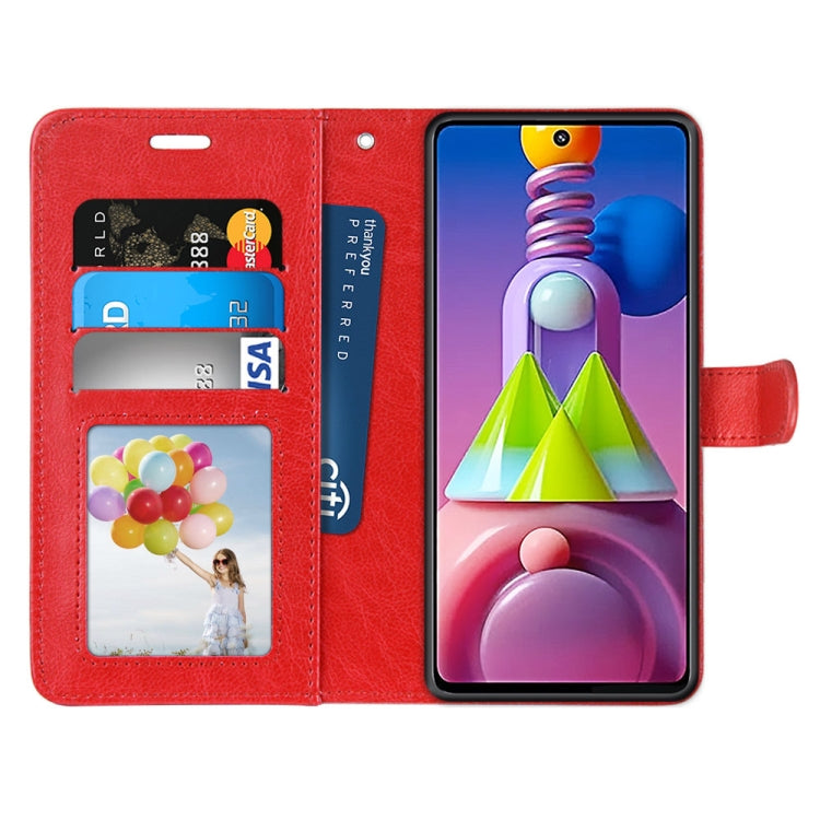 For Samsung Galaxy M51 Pure Color Horizontal Flip PU Leather Case with Holder & Card Slots & Wallet & Photo Frame