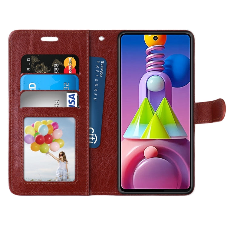 For Samsung Galaxy M51 Pure Color Horizontal Flip PU Leather Case with Holder & Card Slots & Wallet & Photo Frame