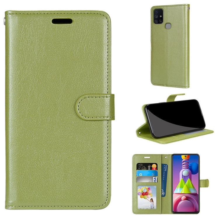 For Samsung Galaxy M51 Pure Color Horizontal Flip PU Leather Case with Holder & Card Slots & Wallet & Photo Frame