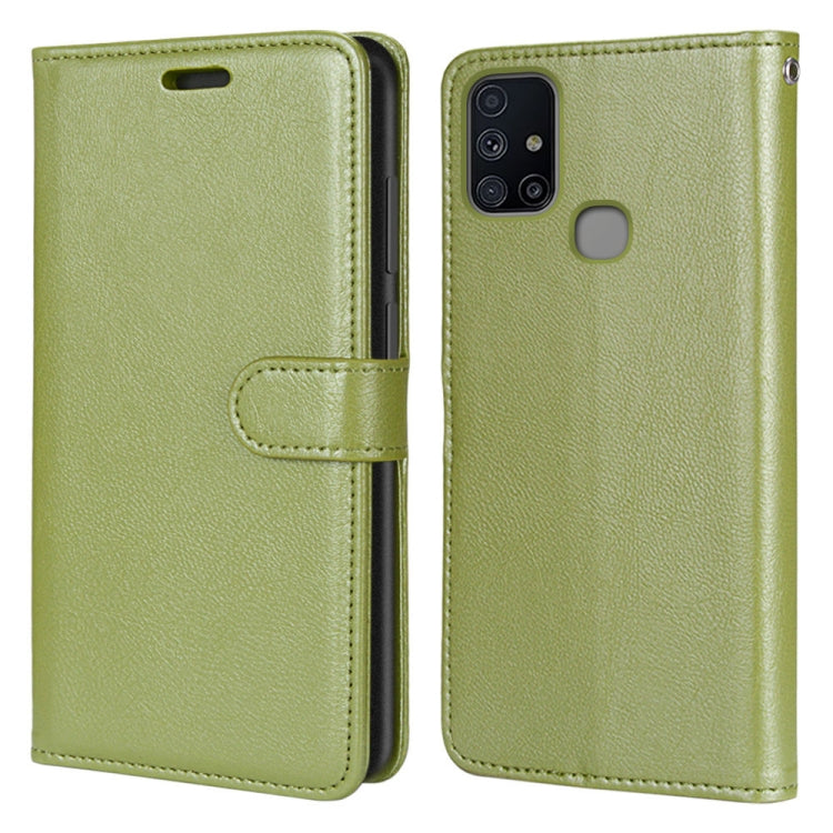 For Samsung Galaxy M51 Pure Color Horizontal Flip PU Leather Case with Holder & Card Slots & Wallet & Photo Frame