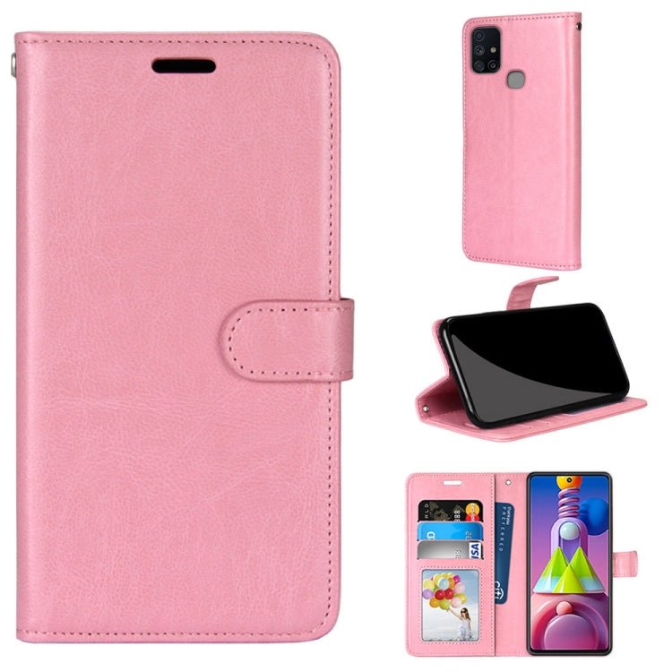 For Samsung Galaxy M51 Pure Color Horizontal Flip PU Leather Case with Holder & Card Slots & Wallet & Photo Frame