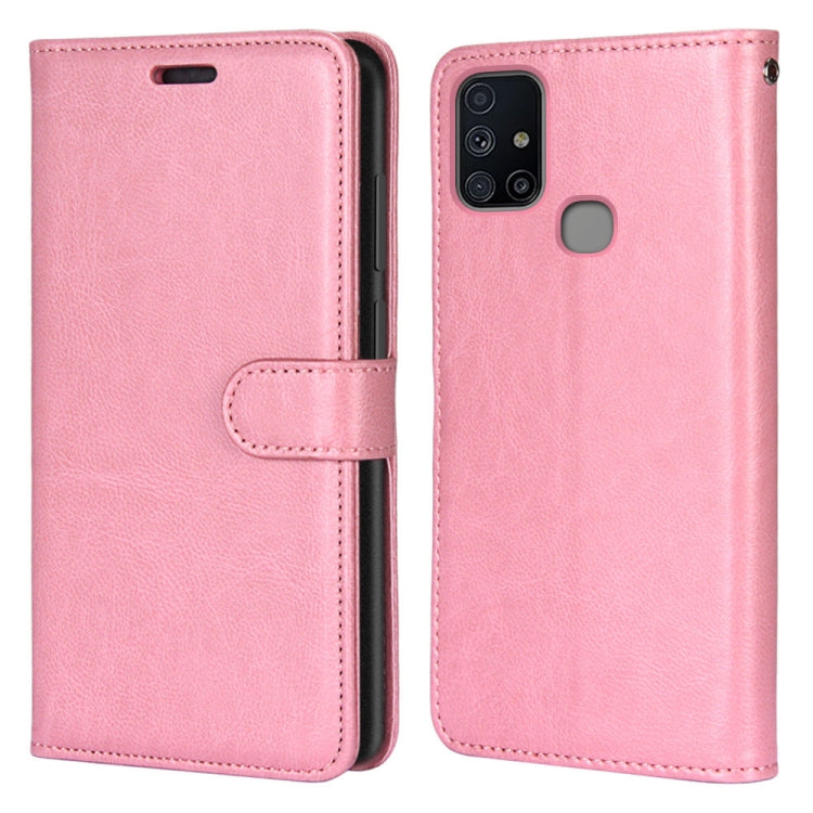 For Samsung Galaxy M51 Pure Color Horizontal Flip PU Leather Case with Holder & Card Slots & Wallet & Photo Frame